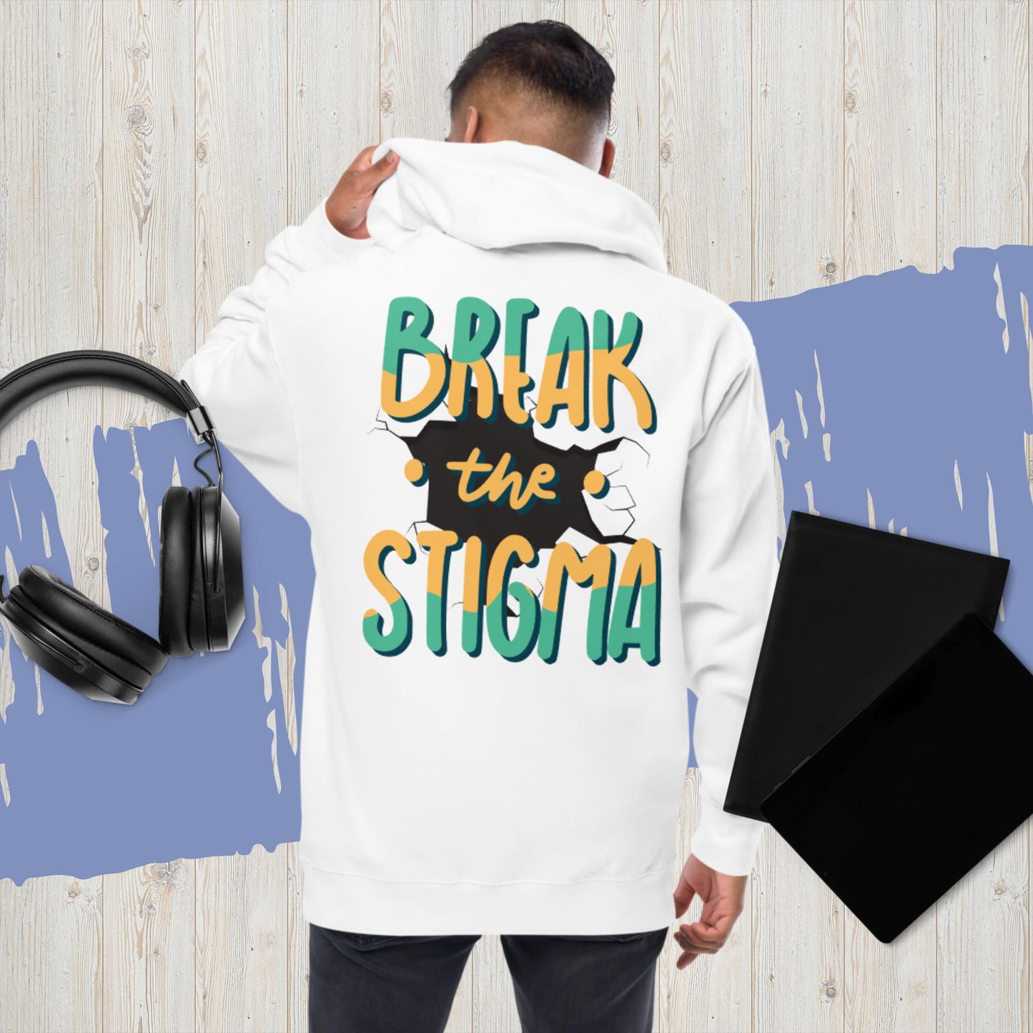 Break The Stigma Zip Up Hoodie