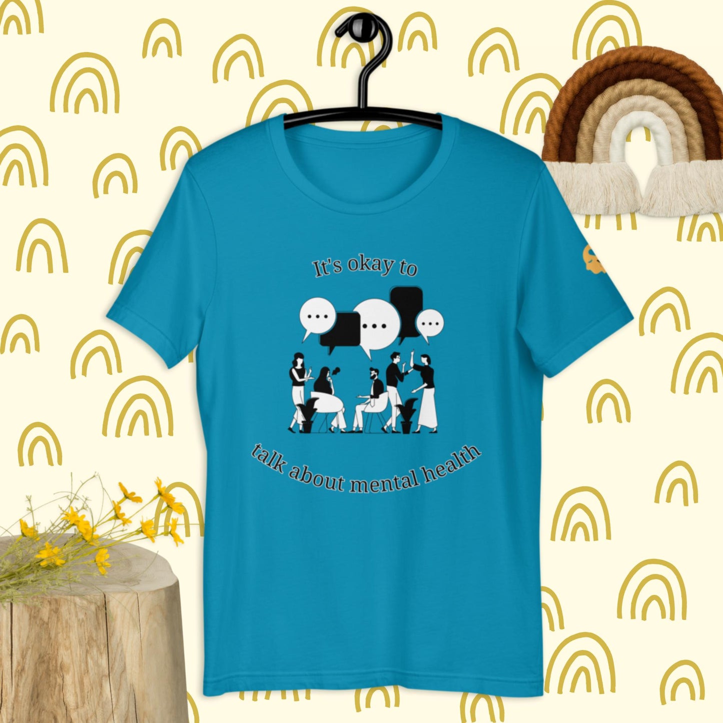 It's okay to talk about mental health t-shirt