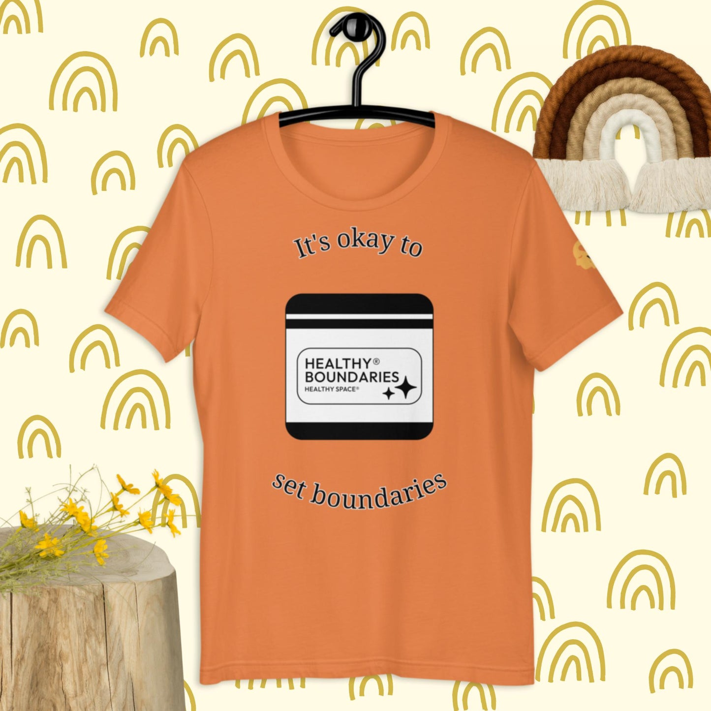 It's okay to set boundaries t-shirt