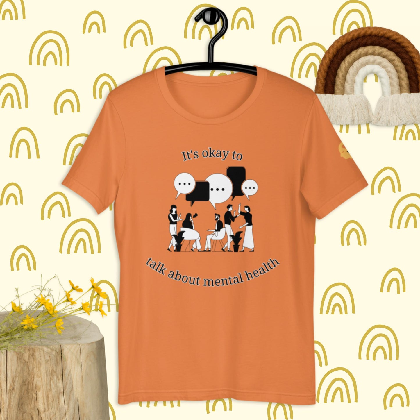 It's okay to talk about mental health t-shirt