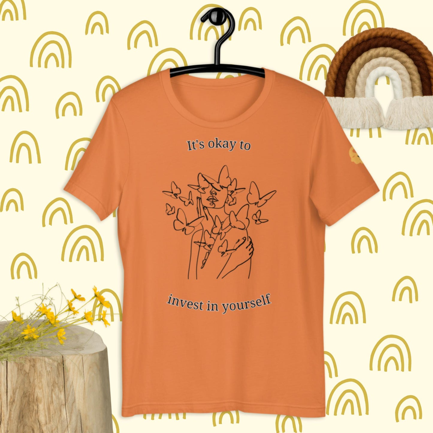 It's okay to invest in yourself t-shirt