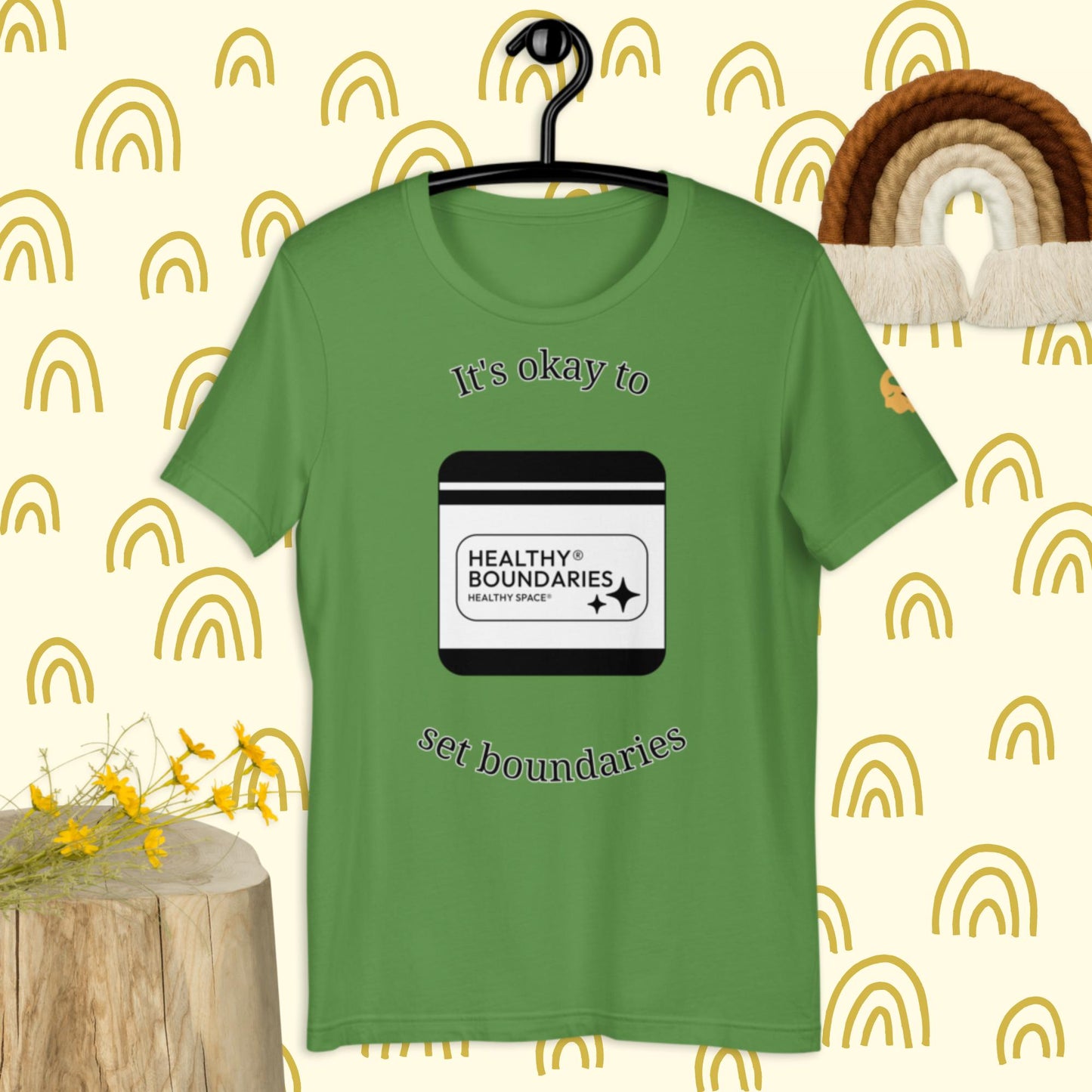 It's okay to set boundaries t-shirt