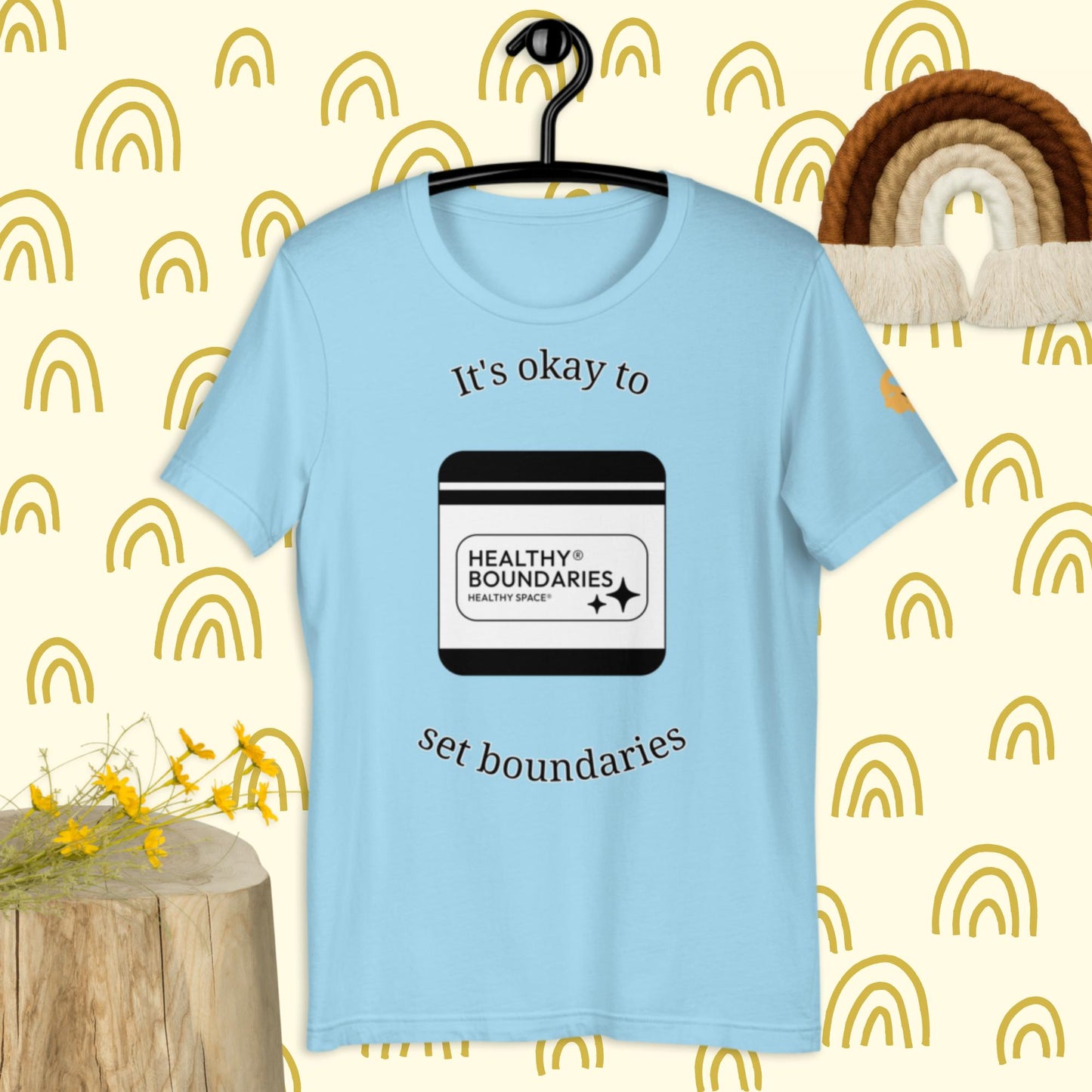 It's okay to set boundaries t-shirt