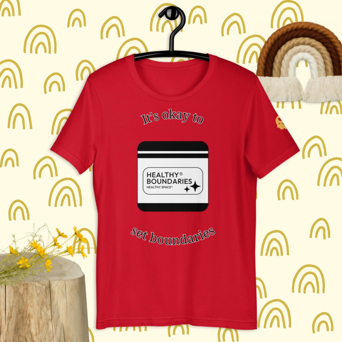 It's okay to set boundaries t-shirt