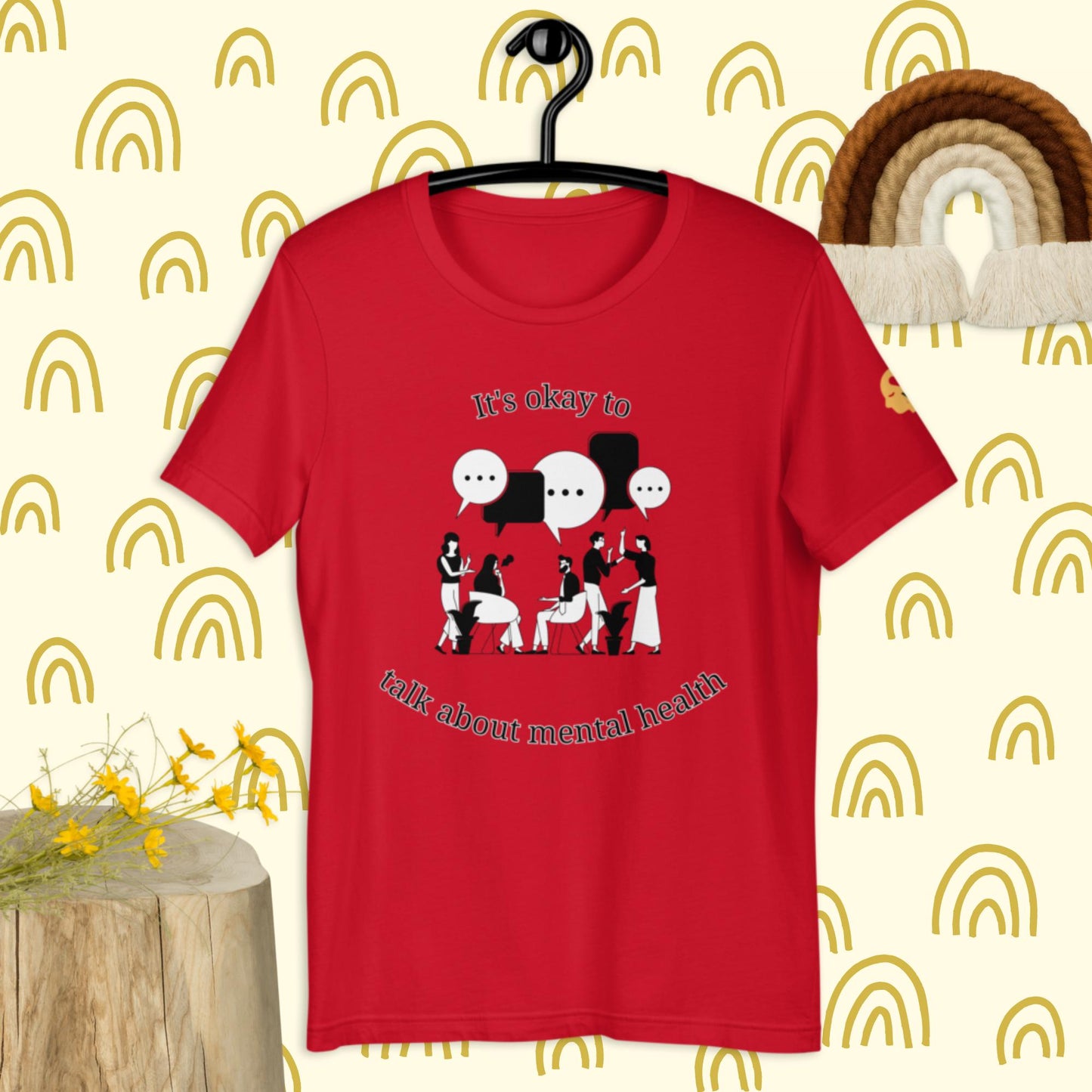 It's okay to talk about mental health t-shirt