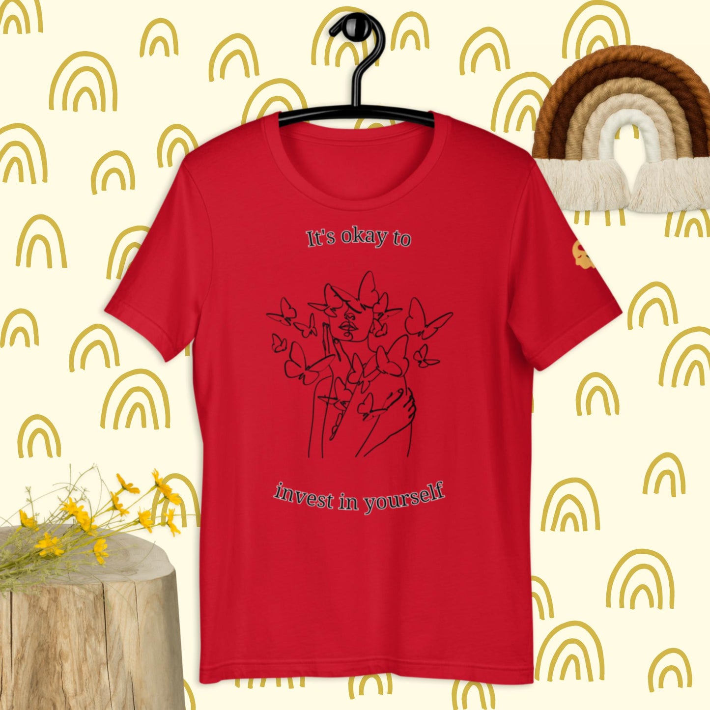 It's okay to invest in yourself t-shirt