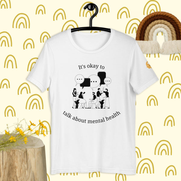 It's okay to talk about mental health t-shirt