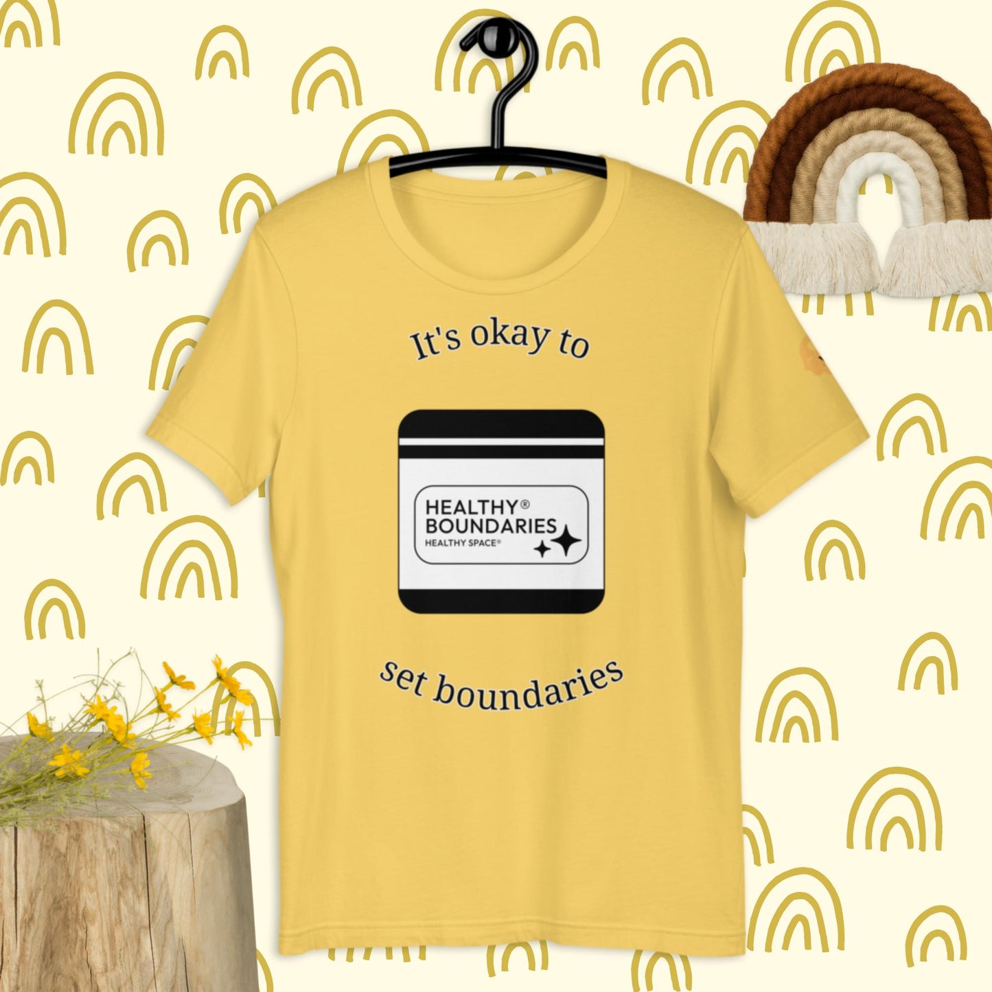 It's okay to set boundaries t-shirt