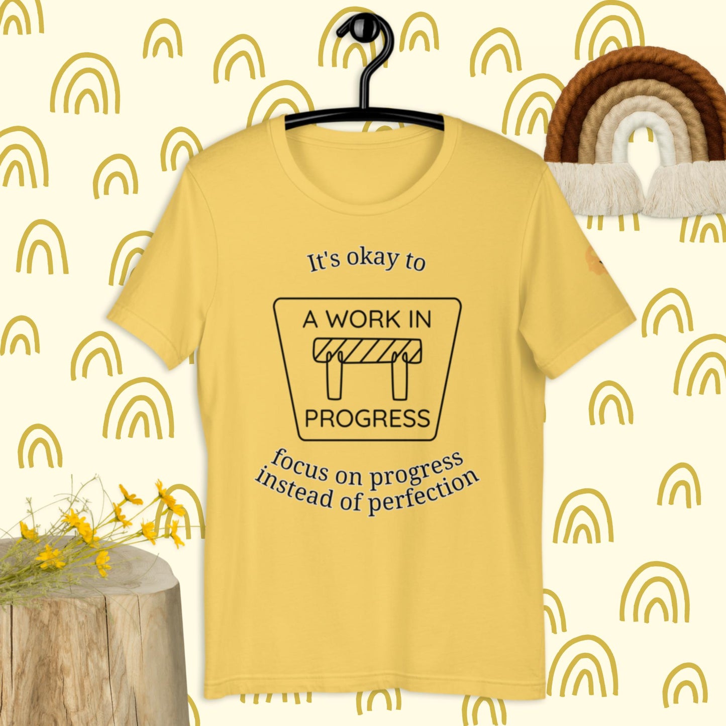 It's okay to focus on progress t-shirt