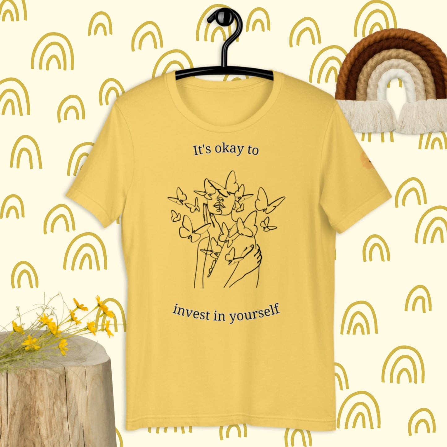 It's okay to invest in yourself t-shirt